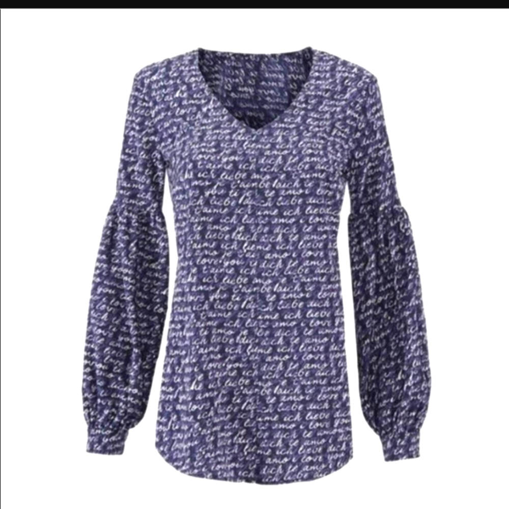 Cabi blouse with balloon sleeves